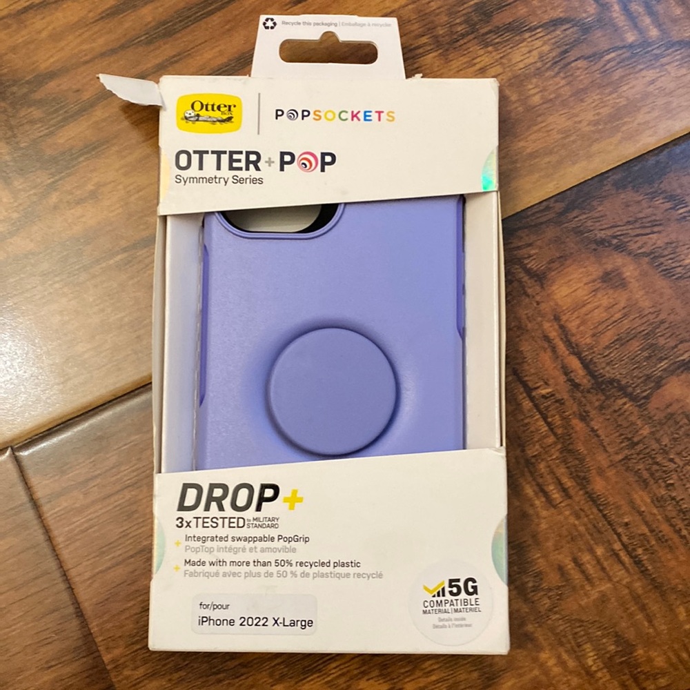 OtterBox Otter + Pop Symmetry Series Phone Case with PopGrip - Lavender Purple